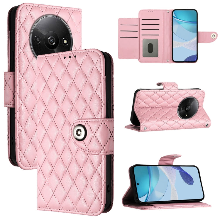 Rhombic Texture Flip Leather Phone Case with Lanyard, For Redmi K70 Ultra 5G Global, For Redmi 13 4G / Note 13R, For Redmi A3, For Redmi Note 13 Pro 4G Global, For Redmi Note 13 4G Global, For Redmi Note 13 Pro 5G Global, For Redmi Note 13 5G Global   ...