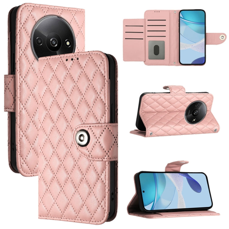 Rhombic Texture Flip Leather Phone Case with Lanyard, For Redmi K70 Ultra 5G Global, For Redmi 13 4G / Note 13R, For Redmi A3, For Redmi Note 13 Pro 4G Global, For Redmi Note 13 4G Global, For Redmi Note 13 Pro 5G Global, For Redmi Note 13 5G Global   ...