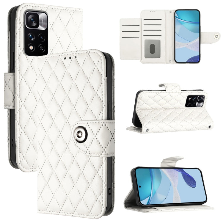 Rhombic Texture Flip Leather Phone Case with Lanyard, For Redmi 11 Prime 5G / Redmi 10 5G, For Redmi Note 11R / Note 11E, For Redmi K50 Ultra, For Redmi Note 10 4G / Note 10S, For Redmi Note 11 SE India, For Redmi Note 11 Pro+ 5G EU                    ...