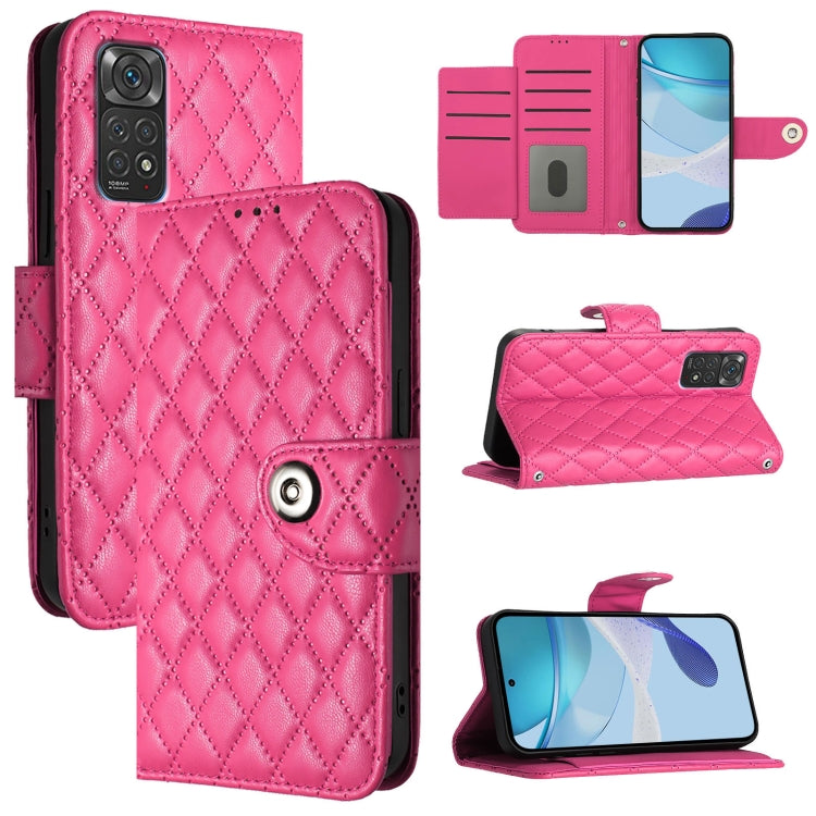 Rhombic Texture Flip Leather Phone Case with Lanyard, For Redmi 11 Prime 5G / Redmi 10 5G, For Redmi Note 11R / Note 11E, For Redmi K50 Ultra, For Redmi Note 10 4G / Note 10S, For Redmi Note 11 SE India, For Redmi Note 11 Pro+ 5G EU                    ...