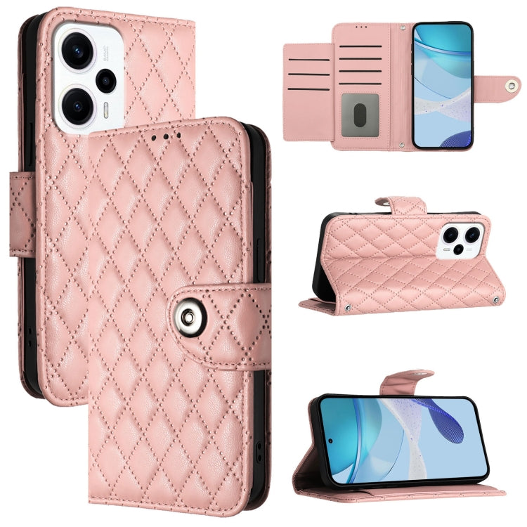 Rhombic Texture Flip Leather Phone Case with Lanyard, For Redmi 12 4G Global / India, For Redmi 12 5G Global / India, For Redmi Note 12R, For Redmi Note 11T Pro+ / 12T Pro, For Redmi K50i, For Redmi A1+ / A2+, For Redmi A1 / A2                         ...