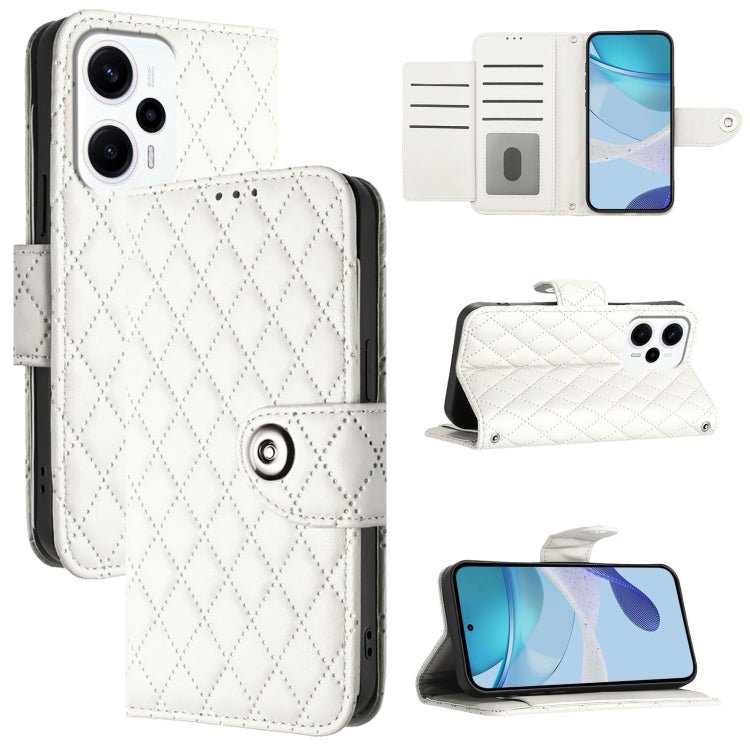 Rhombic Texture Flip Leather Phone Case with Lanyard, For Redmi 12 4G Global / India, For Redmi 12 5G Global / India, For Redmi Note 12R, For Redmi Note 11T Pro+ / 12T Pro, For Redmi K50i, For Redmi A1+ / A2+, For Redmi A1 / A2                         ...