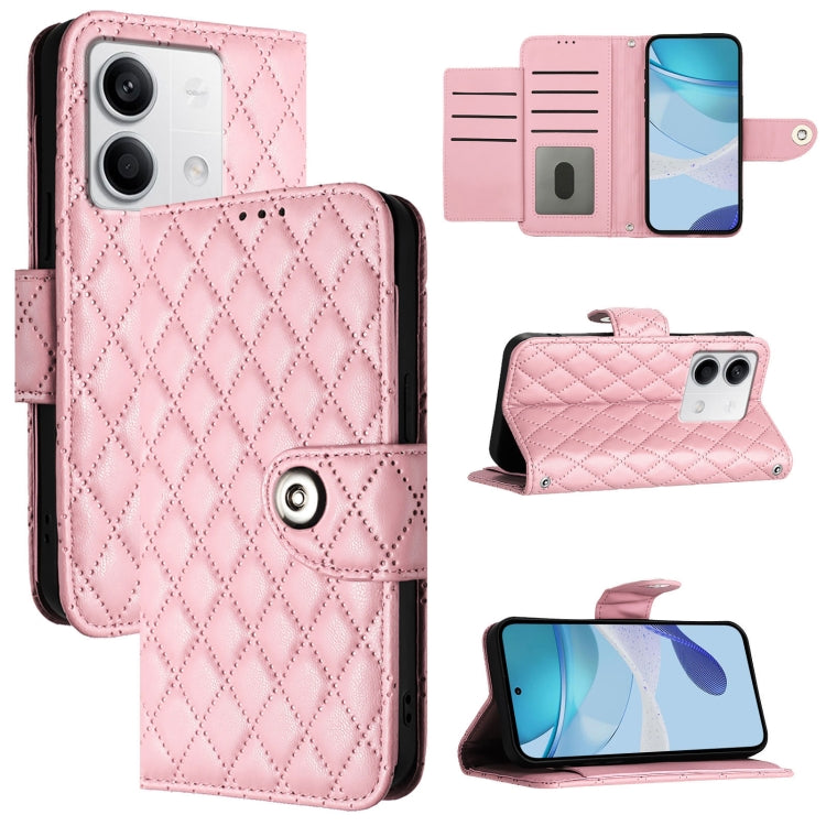 Rhombic Texture Flip Leather Phone Case with Lanyard, For Redmi K70 Ultra 5G Global, For Redmi 13 4G / Note 13R, For Redmi A3, For Redmi Note 13 Pro 4G Global, For Redmi Note 13 4G Global, For Redmi Note 13 Pro 5G Global, For Redmi Note 13 5G Global   ...