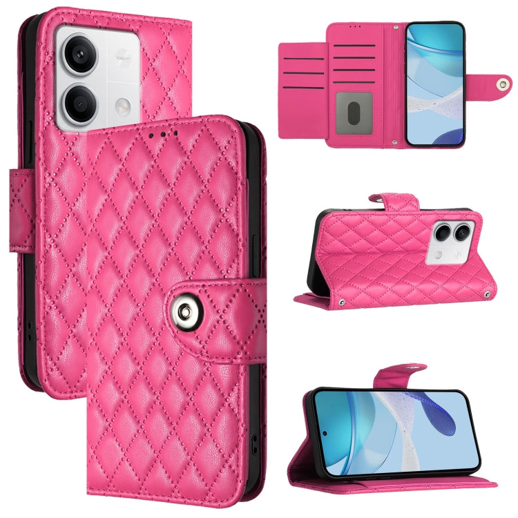 Rhombic Texture Flip Leather Phone Case with Lanyard, For Redmi K70 Ultra 5G Global, For Redmi 13 4G / Note 13R, For Redmi A3, For Redmi Note 13 Pro 4G Global, For Redmi Note 13 4G Global, For Redmi Note 13 Pro 5G Global, For Redmi Note 13 5G Global   ...