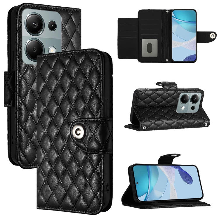 Rhombic Texture Flip Leather Phone Case with Lanyard, For Redmi K70 Ultra 5G Global, For Redmi 13 4G / Note 13R, For Redmi A3, For Redmi Note 13 Pro 4G Global, For Redmi Note 13 4G Global, For Redmi Note 13 Pro 5G Global, For Redmi Note 13 5G Global   ...