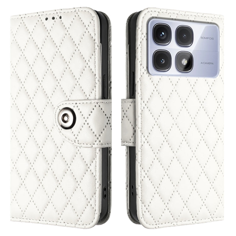 Rhombic Texture Flip Leather Phone Case with Lanyard, For Redmi K70 Ultra 5G Global, For Redmi 13 4G / Note 13R, For Redmi A3, For Redmi Note 13 Pro 4G Global, For Redmi Note 13 4G Global, For Redmi Note 13 Pro 5G Global, For Redmi Note 13 5G Global   ...
