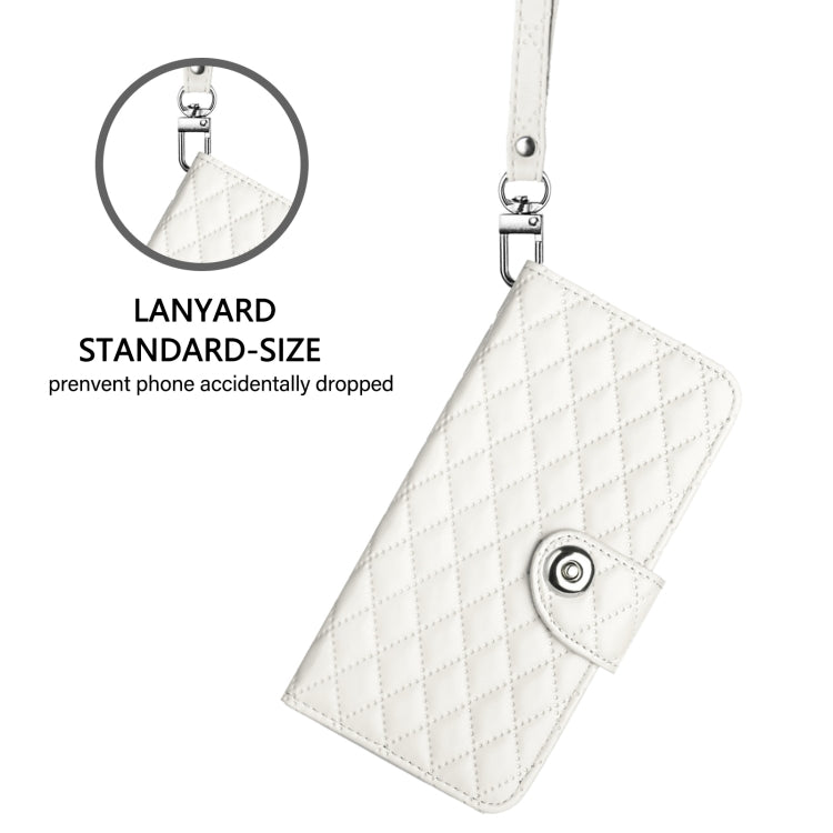 Rhombic Texture Flip Leather Phone Case with Lanyard, For Redmi K70 Ultra 5G Global, For Redmi 13 4G / Note 13R, For Redmi A3, For Redmi Note 13 Pro 4G Global, For Redmi Note 13 4G Global, For Redmi Note 13 Pro 5G Global, For Redmi Note 13 5G Global   ...