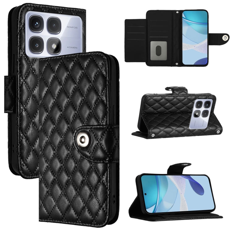 Rhombic Texture Flip Leather Phone Case with Lanyard, For Redmi K70 Ultra 5G Global, For Redmi 13 4G / Note 13R, For Redmi A3, For Redmi Note 13 Pro 4G Global, For Redmi Note 13 4G Global, For Redmi Note 13 Pro 5G Global, For Redmi Note 13 5G Global   ...