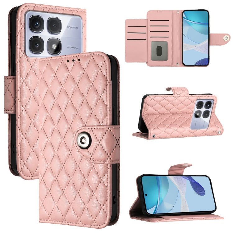 Rhombic Texture Flip Leather Phone Case with Lanyard, For Redmi K70 Ultra 5G Global, For Redmi 13 4G / Note 13R, For Redmi A3, For Redmi Note 13 Pro 4G Global, For Redmi Note 13 4G Global, For Redmi Note 13 Pro 5G Global, For Redmi Note 13 5G Global   ...