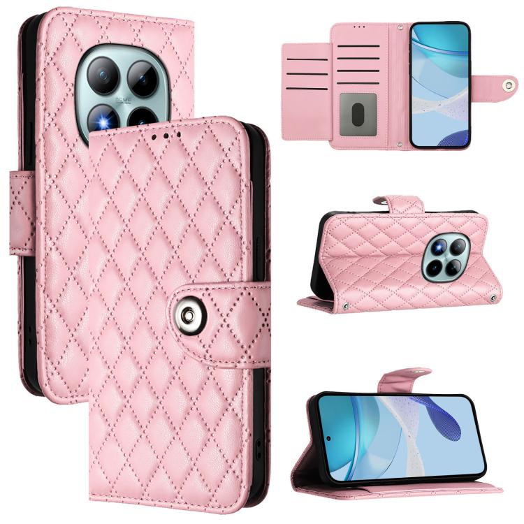 Rhombic Texture Flip Leather Phone Case with Lanyard, For Redmi K90 Max 5G, For Redmi A7 Pro 5G 171mm / Poco C81, For Redmi 15a 5G Global, For Redmi A5 4G 171.7mm / Poco C71 4G, For Redmi Turbo 5 5G Global / Poco X8 Pro                                 ...
