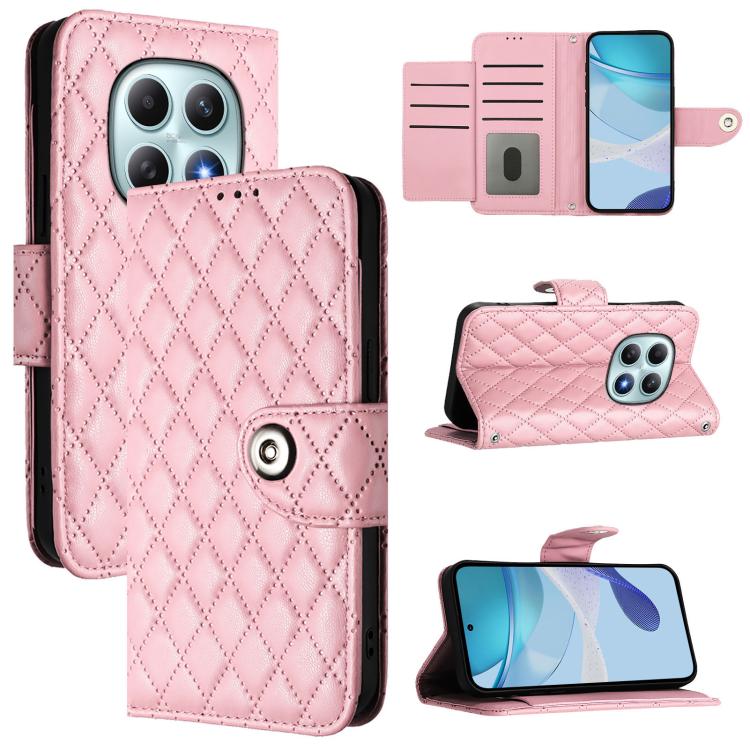Rhombic Texture Flip Leather Phone Case with Lanyard, For Redmi K90 Max 5G, For Redmi A7 Pro 5G 171mm / Poco C81, For Redmi 15a 5G Global, For Redmi A5 4G 171.7mm / Poco C71 4G, For Redmi Turbo 5 5G Global / Poco X8 Pro                                 ...