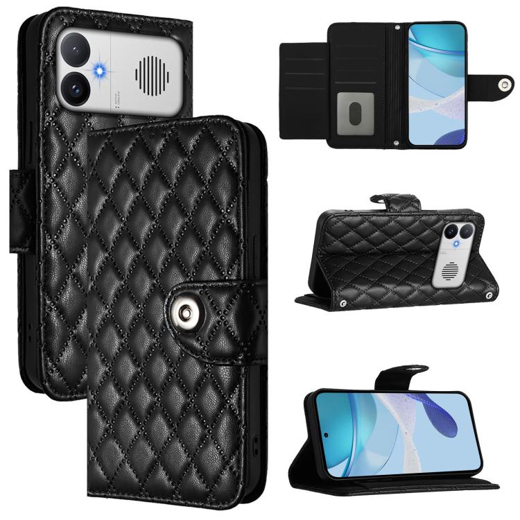 Rhombic Texture Flip Leather Phone Case with Lanyard, For Redmi K90 Max 5G, For Redmi A7 Pro 5G 171mm / Poco C81, For Redmi 15a 5G Global, For Redmi A5 4G 171.7mm / Poco C71 4G, For Redmi Turbo 5 5G Global / Poco X8 Pro                                 ...