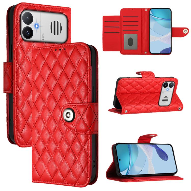 Rhombic Texture Flip Leather Phone Case with Lanyard, For Redmi K90 Max 5G, For Redmi A7 Pro 5G 171mm / Poco C81, For Redmi 15a 5G Global, For Redmi A5 4G 171.7mm / Poco C71 4G, For Redmi Turbo 5 5G Global / Poco X8 Pro                                 ...