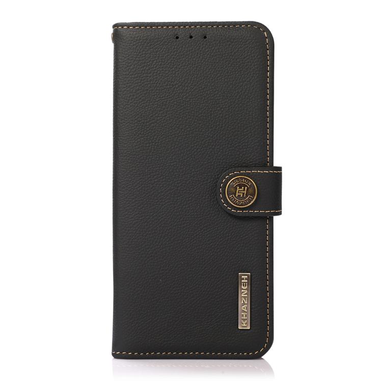 KHAZNEH Custer Texture RFID Genuine Leather Phone Case, For Redmi Note 17 4G Global 171mm, For Redmi A7 Pro 171mm / Poco C85x 5G, For Redmi Turbo 5 Max / Poco X8 Pro Max, For Redmi Turbo 5 5G / Poco X8 Pro 5G, For Redmi Note 15 Pro+ 5G Global 163.3mm  ...