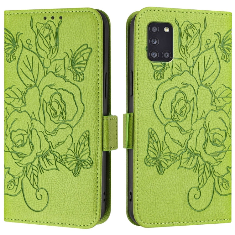 Embossed Rose RFID Anti-theft Leather Phone Case, For Samsung Galaxy A31, For Samsung Galaxy A11 EU Version, For Samsung Galaxy A21 EU Version, For Samsung Galaxy A01 EU Version, For Samsung Galaxy A91 / M80s, For Samsung Galaxy A81 / M60s             ...
