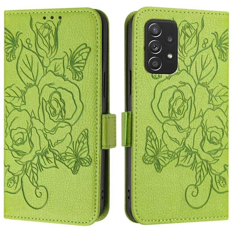 Embossed Rose RFID Anti-theft Leather Phone Case, For Samsung Galaxy A52 5G / 4G / A52s 5G, For Samsung Galaxy A03s 164mm, For Samsung Galaxy A03s 166mm, For Samsung Galaxy A03s 165.8mm, For Samsung Galaxy A41, For Samsung Galaxy A22 4G                ...