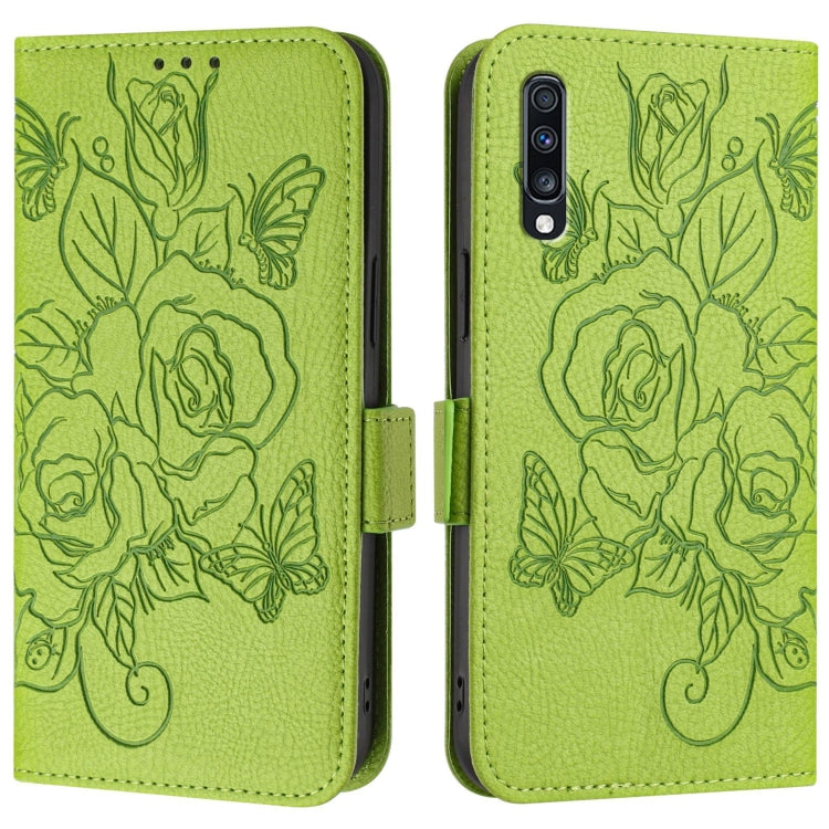 Embossed Rose RFID Anti-theft Leather Phone Case, For Samsung Galaxy A70 / A70s, For Samsung Galaxy A10s / M10s, For Samsung Galaxy A20 / A30 / M10s, For Samsung Galaxy A50 / A30s / A50s, For Samsung Galaxy A20s, For Samsung Galaxy A20e / A10e         ...