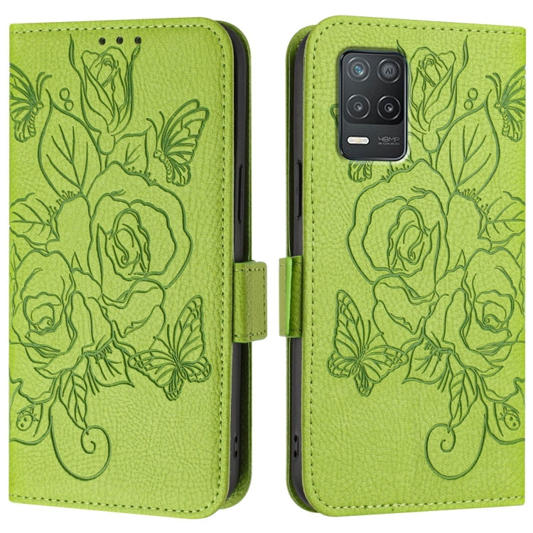 Embossed Rose RFID Anti-theft Leather Phone Case, For Realme V13 5G / Q3 5G / Q3i 5G, For Realme 9 Pro 5G Global / 9 5G EU Version, For Realme C20 / C11 2021 / C21, For Realme C21Y, For Realme 8 4G / 8 Pro 4G, For Realme GT 5G / GT Neo 5G              ...