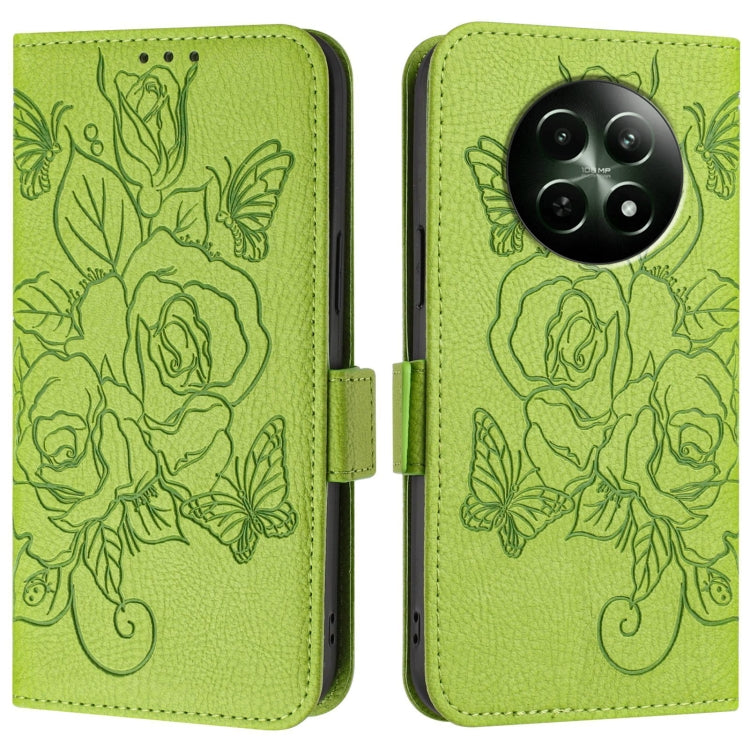 Embossed Rose RFID Anti-theft Leather Phone Case, For Realme 12 5G, For Realme Narzo N53 4G, For Realme Note 50 4G / C51 4G / C53 4G, For Realme 12 Pro 5G / 12 Pro+ 5G, For Realme C67 4G Global, For Realme 11 5G Global / 11X 5G                         ...