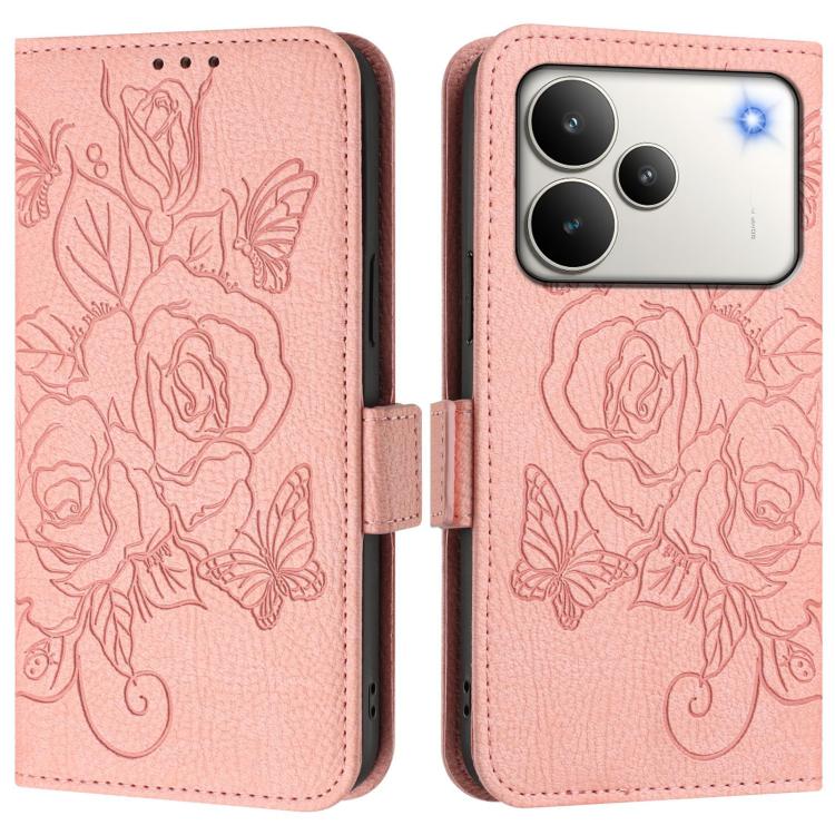 Embossed Rose RFID Anti-theft Leather Phone Case, For Realme 16 Pro 5G Global, For Realme C71 4G India / Note 70 4G, For Realme C85 5G / 15x 5G India, For Realme P4 Pro 5G, For Realme P4 5G, For Realme 15T 5G Global, For Realme 15 / 15 Pro 5G Global   ...