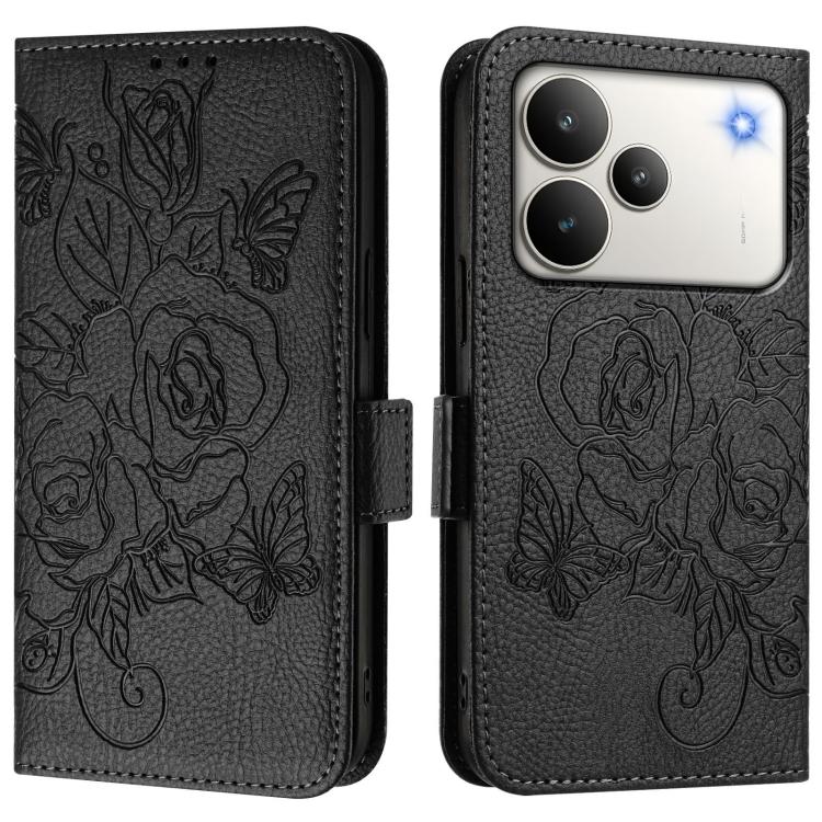 Embossed Rose RFID Anti-theft Leather Phone Case, For Realme 16 Pro 5G Global, For Realme C71 4G India / Note 70 4G, For Realme C85 5G / 15x 5G India, For Realme P4 Pro 5G, For Realme P4 5G, For Realme 15T 5G Global, For Realme 15 / 15 Pro 5G Global   ...