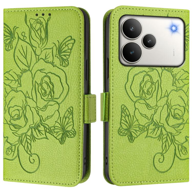 Embossed Rose RFID Anti-theft Leather Phone Case, For Realme 16 Pro 5G Global, For Realme C71 4G India / Note 70 4G, For Realme C85 5G / 15x 5G India, For Realme P4 Pro 5G, For Realme P4 5G, For Realme 15T 5G Global, For Realme 15 / 15 Pro 5G Global   ...