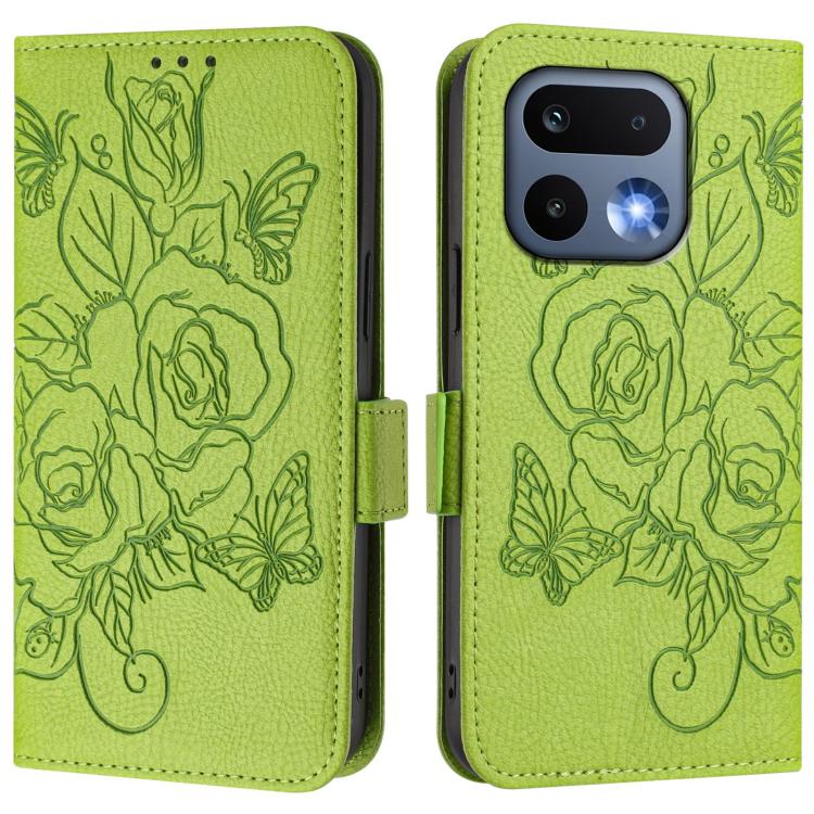 Embossed Rose RFID Anti-theft Leather Phone Case, For Realme 16 Pro 5G Global, For Realme C71 4G India / Note 70 4G, For Realme C85 5G / 15x 5G India, For Realme P4 Pro 5G, For Realme P4 5G, For Realme 15T 5G Global, For Realme 15 / 15 Pro 5G Global   ...
