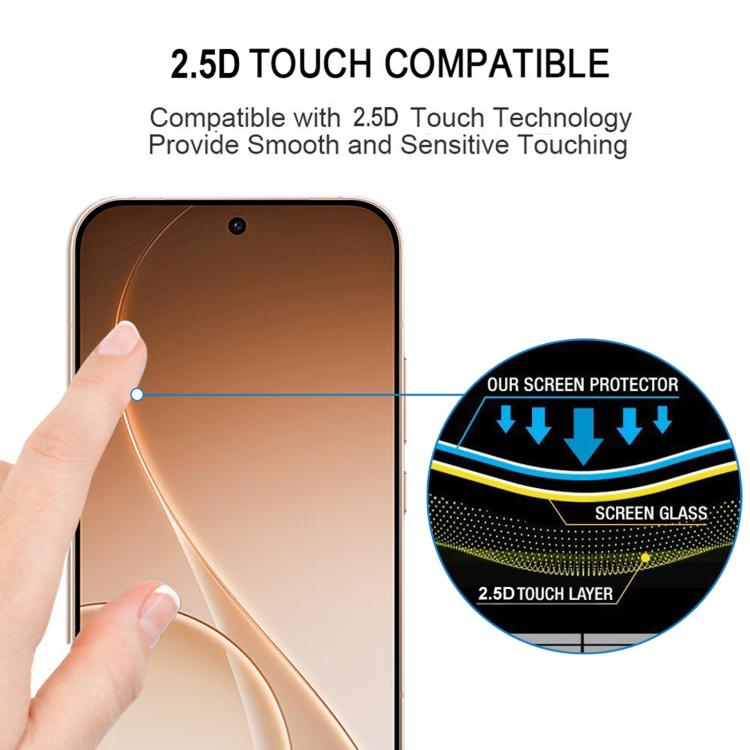 Full Glue 9H HD 3D Curved Edge Tempered Glass Film, For OPPO Reno15 Pro 5G Global, For OPPO Reno15 5G Global, For OPPO A5 Pro 5G, For OPPO Reno13 Pro 5G Global, For OPPO Reno12 Pro Global, For OPPO Reno12 Global, For OPPO A3 Pro 5G, For OPPO Find X7 Ul...