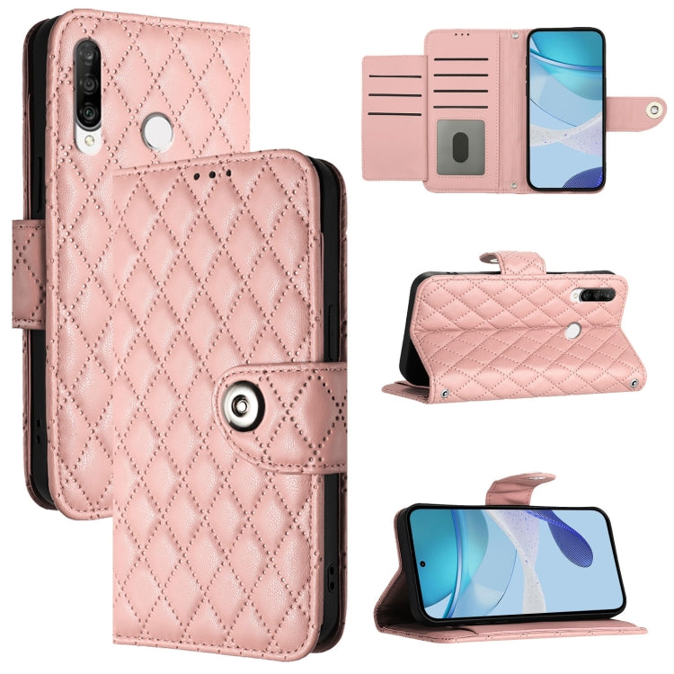 Rhombic Texture Flip Leather Phone Case with Lanyard, For Huawei P30 lite / nova 4e, For Huawei P30 Pro, For Huawei P30