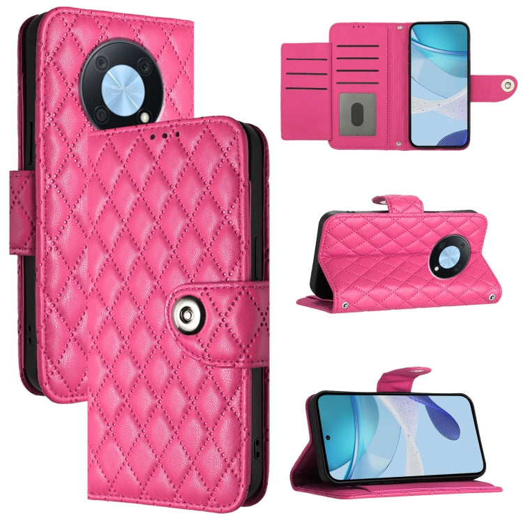 Rhombic Texture Flip Leather Phone Case with Lanyard, For Huawei Mate 60, For Huawei P60 Art, For Huawei P60 / P60 Pro, For Huawei Enjoy 50 Pro / nova Y90, For Huawei Enjoy 50 / nova Y70 Plus, For Huawei nova 9, For Huawei P50 Pro, For Huawei P50