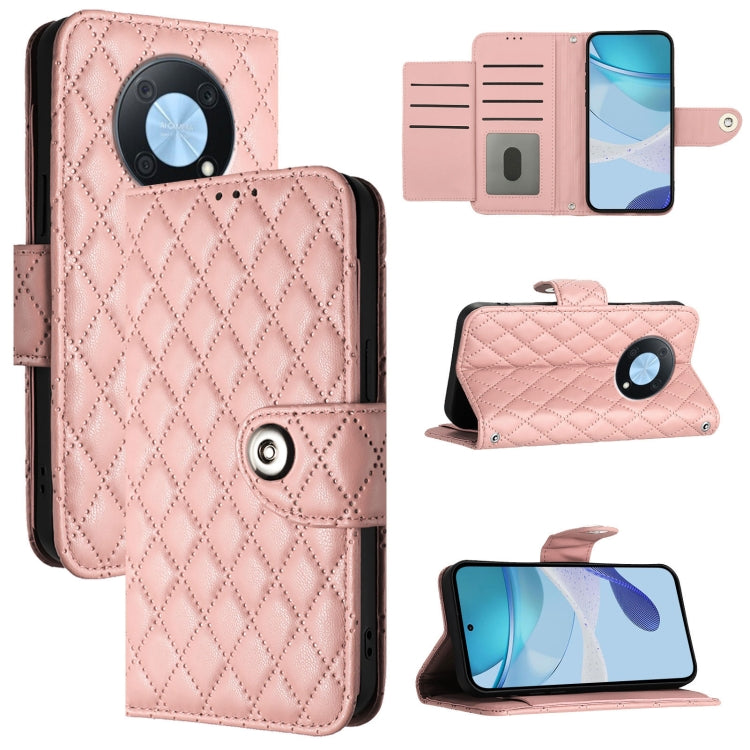 Rhombic Texture Flip Leather Phone Case with Lanyard, For Huawei Mate 60, For Huawei P60 Art, For Huawei P60 / P60 Pro, For Huawei Enjoy 50 Pro / nova Y90, For Huawei Enjoy 50 / nova Y70 Plus, For Huawei nova 9, For Huawei P50 Pro, For Huawei P50