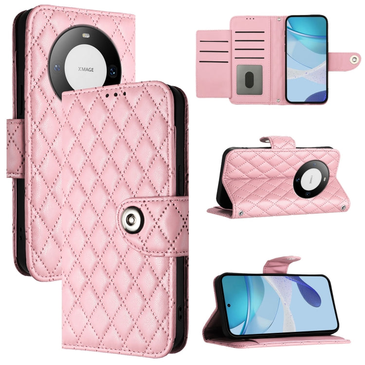 Rhombic Texture Flip Leather Phone Case with Lanyard, For Huawei Mate 60, For Huawei P60 Art, For Huawei P60 / P60 Pro, For Huawei Enjoy 50 Pro / nova Y90, For Huawei Enjoy 50 / nova Y70 Plus, For Huawei nova 9, For Huawei P50 Pro, For Huawei P50