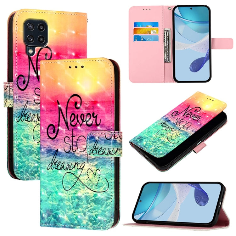3D Painting Horizontal Flip Leather Phone Case, For Samsung Galaxy M33 5G Global, For Samsung Galaxy M52 5G, For Samsung Galaxy M32 4G Global / M22