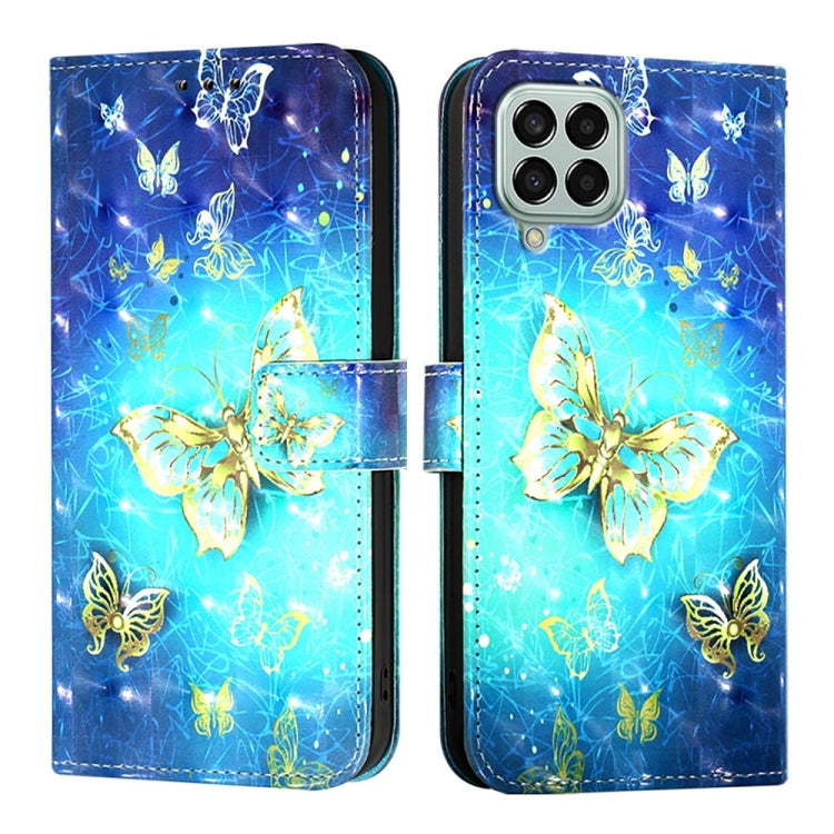 3D Painting Horizontal Flip Leather Phone Case, For Samsung Galaxy M33 5G Global, For Samsung Galaxy M52 5G, For Samsung Galaxy M32 4G Global / M22