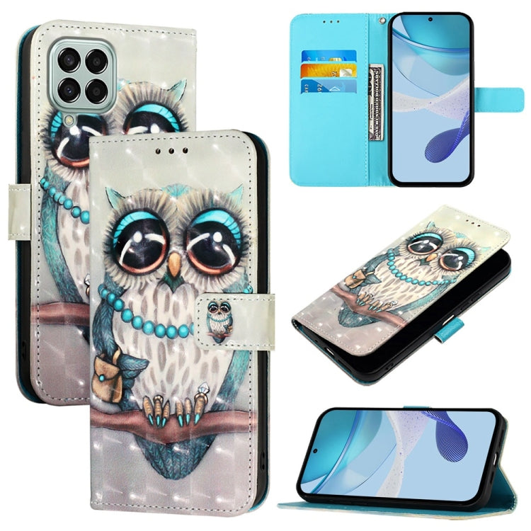 3D Painting Horizontal Flip Leather Phone Case, For Samsung Galaxy M33 5G Global, For Samsung Galaxy M52 5G, For Samsung Galaxy M32 4G Global / M22