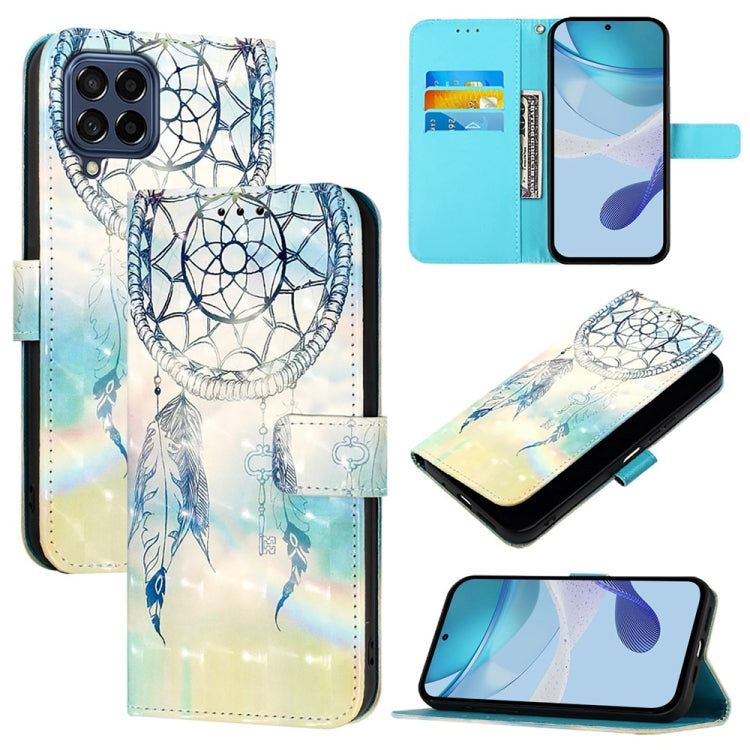 3D Painting Horizontal Flip Leather Phone Case, For Samsung Galaxy M56 5G, For Samsung Galaxy M35, For Samsung Galaxy M34 5G / F34 5G, For Samsung Galaxy M54 5G Global / F54 5G, For Samsung Galaxy M14 5G Global, For Samsung Galaxy M53 5G