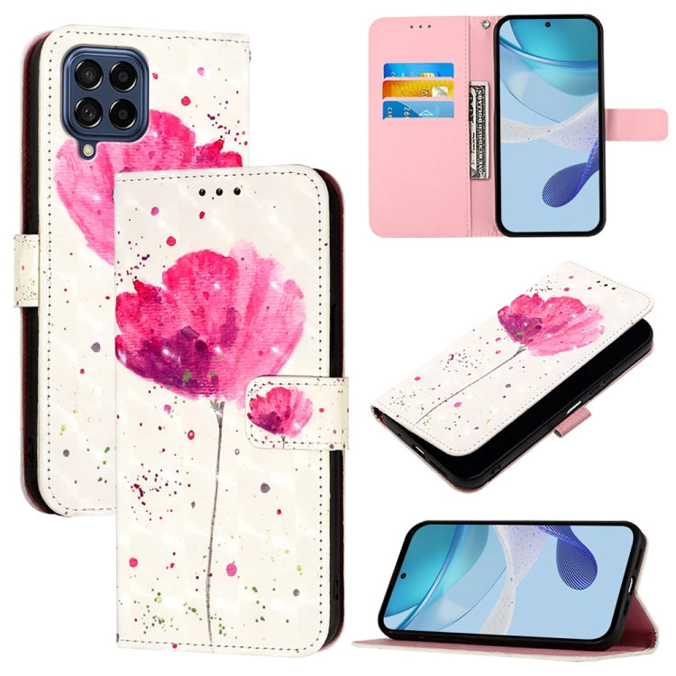 3D Painting Horizontal Flip Leather Phone Case, For Samsung Galaxy M56 5G, For Samsung Galaxy M35, For Samsung Galaxy M34 5G / F34 5G, For Samsung Galaxy M54 5G Global / F54 5G, For Samsung Galaxy M14 5G Global, For Samsung Galaxy M53 5G