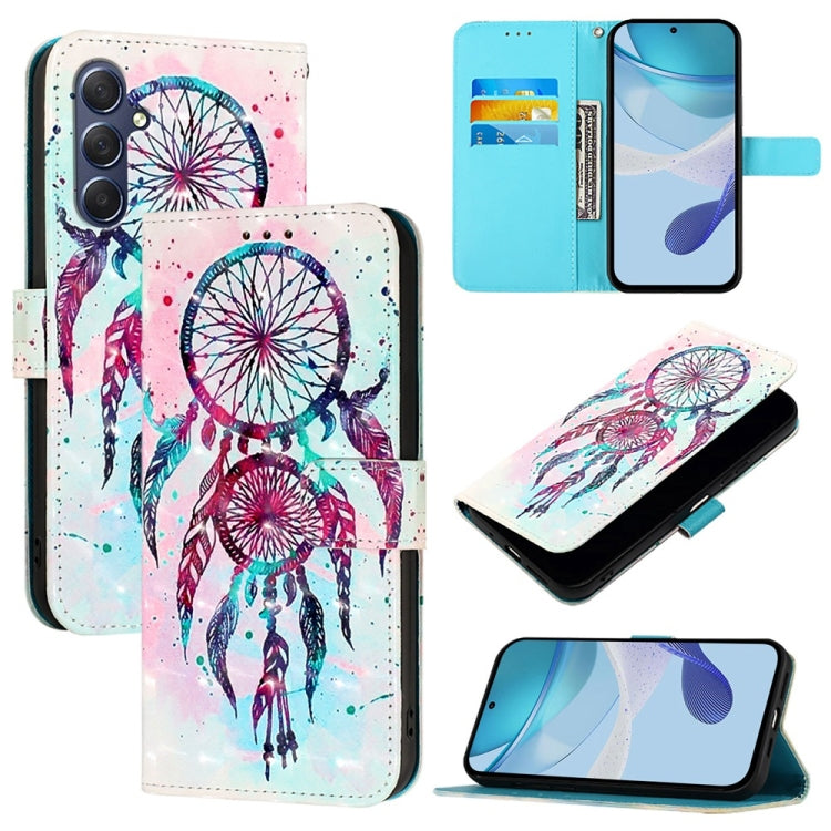 3D Painting Horizontal Flip Leather Phone Case, For Samsung Galaxy M56 5G, For Samsung Galaxy M35, For Samsung Galaxy M34 5G / F34 5G, For Samsung Galaxy M54 5G Global / F54 5G, For Samsung Galaxy M14 5G Global, For Samsung Galaxy M53 5G