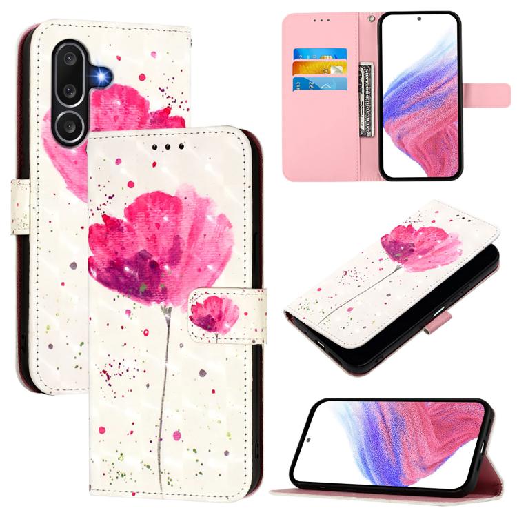 3D Painting Horizontal Flip Leather Phone Case, For Samsung Galaxy M56 5G, For Samsung Galaxy M35, For Samsung Galaxy M34 5G / F34 5G, For Samsung Galaxy M54 5G Global / F54 5G, For Samsung Galaxy M14 5G Global, For Samsung Galaxy M53 5G