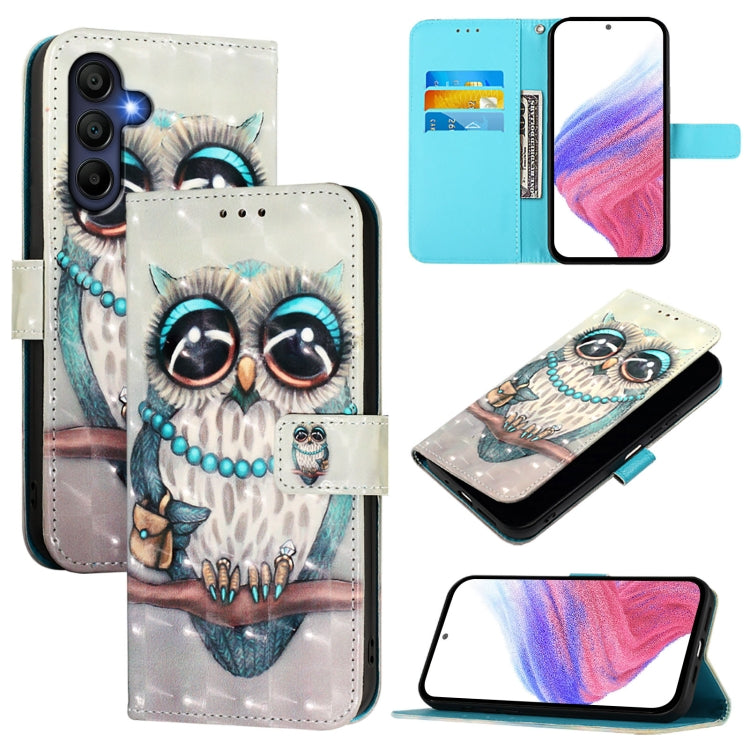 3D Painting Horizontal Flip Leather Phone Case, For Samsung Galaxy A27 5G, For Samsung Galaxy A56 5G, For Samsung Galaxy A26 5G, For Samsung Galaxy A36 5G, For Samsung Galaxy A16 5G, For Samsung Galaxy A06 4G