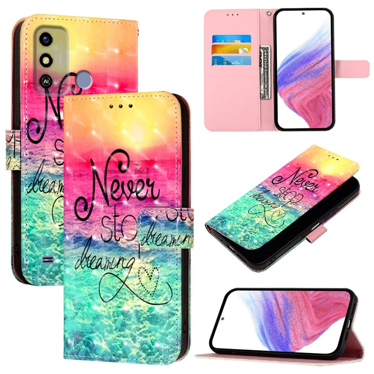 3D Painting Horizontal Flip Leather Phone Case, For ZTE Blade A73 4G, For ZTE Blade V50 Vita, For ZTE Blade A53, For ZTE Blade V40s, For ZTE Blade A52