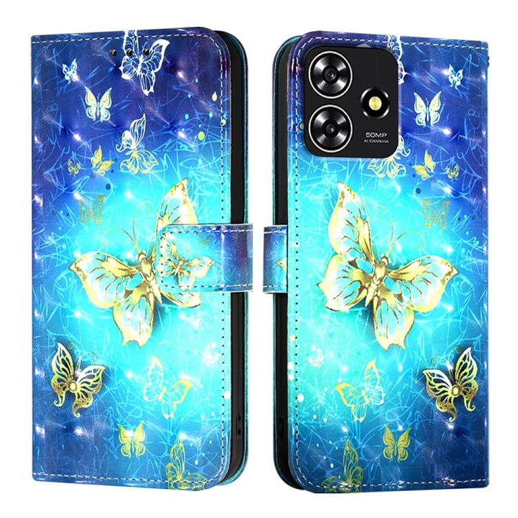 3D Painting Horizontal Flip Leather Phone Case, For ZTE Blade A73 4G, For ZTE Blade V50 Vita, For ZTE Blade A53, For ZTE Blade V40s, For ZTE Blade A52