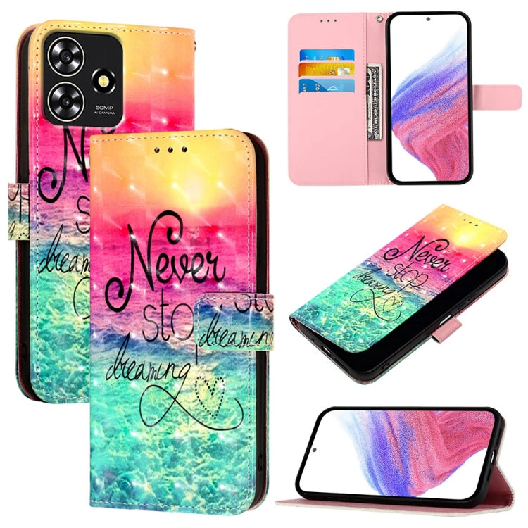 3D Painting Horizontal Flip Leather Phone Case, For ZTE Blade A73 4G, For ZTE Blade V50 Vita, For ZTE Blade A53, For ZTE Blade V40s, For ZTE Blade A52