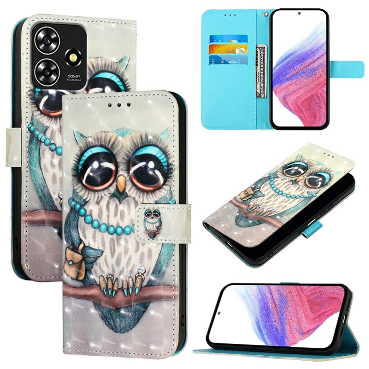 3D Painting Horizontal Flip Leather Phone Case, For ZTE Blade A73 4G, For ZTE Blade V50 Vita, For ZTE Blade A53, For ZTE Blade V40s, For ZTE Blade A52