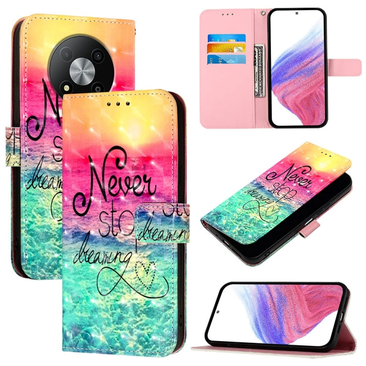 3D Painting Horizontal Flip Leather Phone Case, For ZTE Blade A75 5G / Nubia Focus, For ZTE Blade A75 4G, For ZTE Blade A35 / A55, For ZTE Blade V60 / Axon 60, For ZTE Nubia Z60 Ultra, For ZTE Blade A73 5G