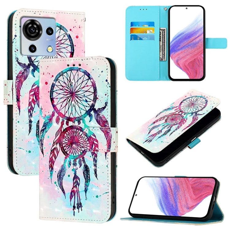 3D Painting Horizontal Flip Leather Phone Case, For ZTE Blade A73 4G, For ZTE Blade V50 Vita, For ZTE Blade A53, For ZTE Blade V40s, For ZTE Blade A52