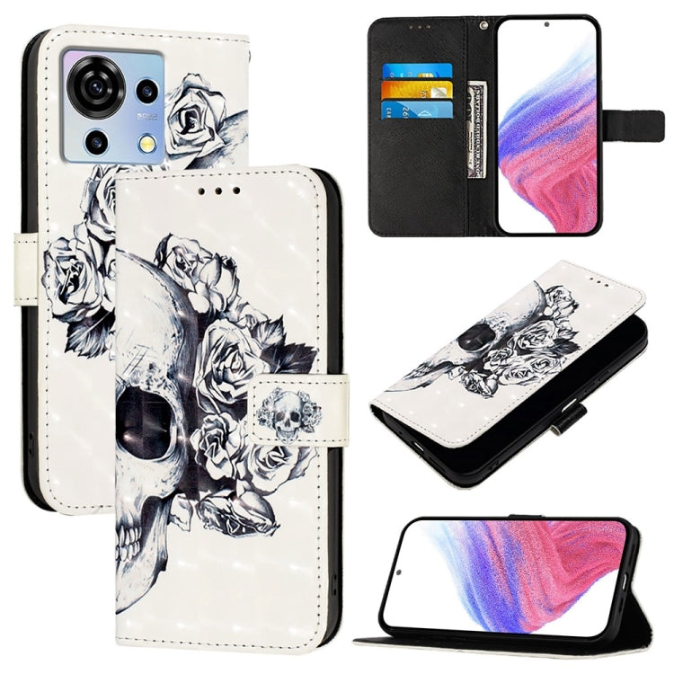 3D Painting Horizontal Flip Leather Phone Case, For ZTE Blade A73 4G, For ZTE Blade V50 Vita, For ZTE Blade A53, For ZTE Blade V40s, For ZTE Blade A52