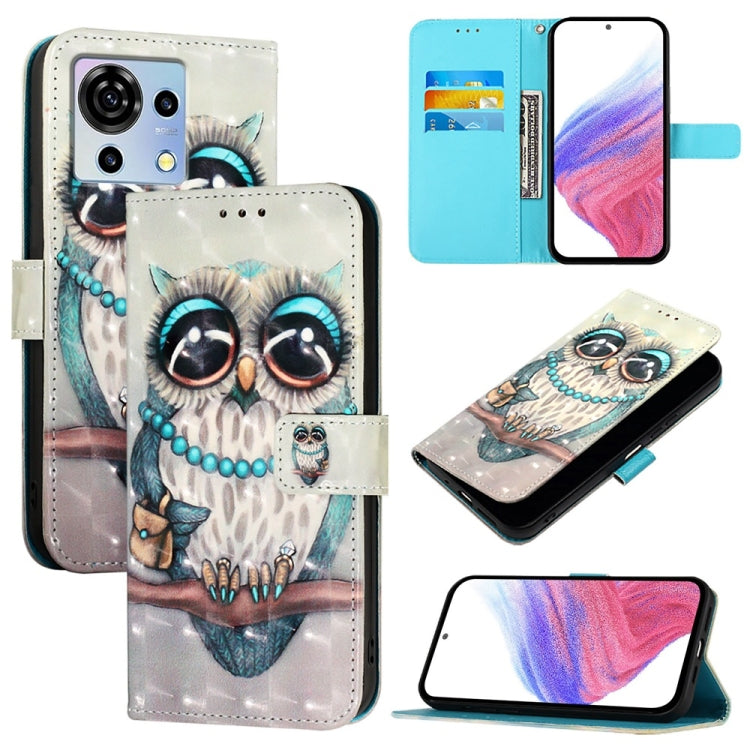 3D Painting Horizontal Flip Leather Phone Case, For ZTE Blade A73 4G, For ZTE Blade V50 Vita, For ZTE Blade A53, For ZTE Blade V40s, For ZTE Blade A52