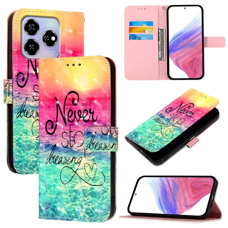 3D Painting Horizontal Flip Leather Phone Case, For ZTE Blade A75 5G / Nubia Focus, For ZTE Blade A75 4G, For ZTE Blade A35 / A55, For ZTE Blade V60 / Axon 60, For ZTE Nubia Z60 Ultra, For ZTE Blade A73 5G