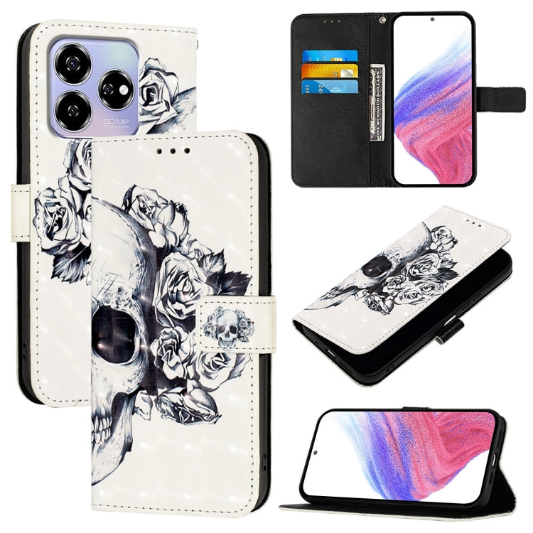 3D Painting Horizontal Flip Leather Phone Case, For ZTE Blade A75 5G / Nubia Focus, For ZTE Blade A75 4G, For ZTE Blade A35 / A55, For ZTE Blade V60 / Axon 60, For ZTE Nubia Z60 Ultra, For ZTE Blade A73 5G